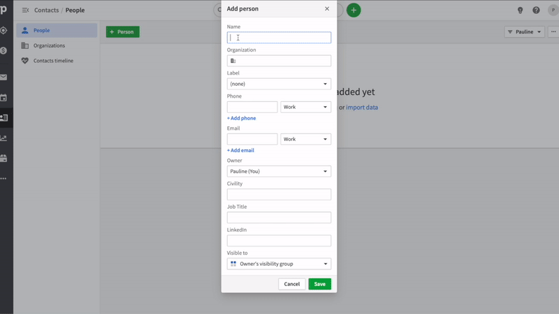 intégration dropcontact dans pipedrive