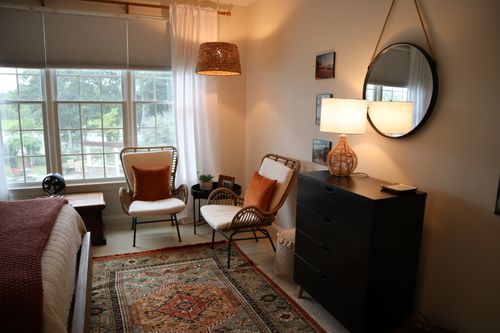 A renovated bedroom.