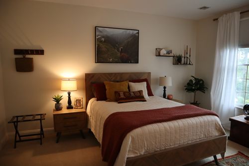 A renovated bedroom.