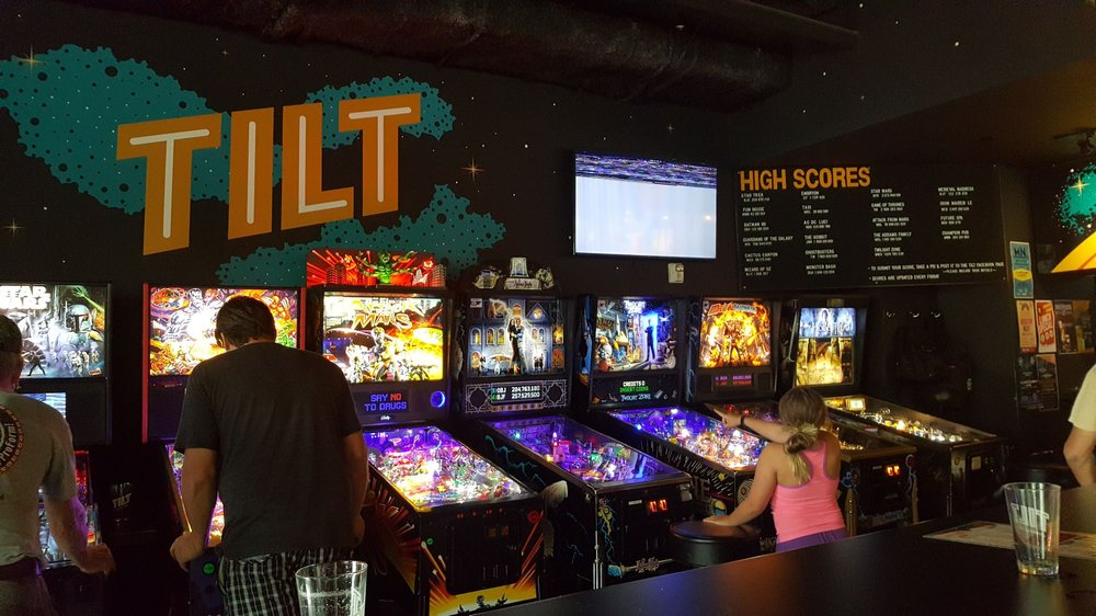 TILT pinball bar minneapolis minnesota