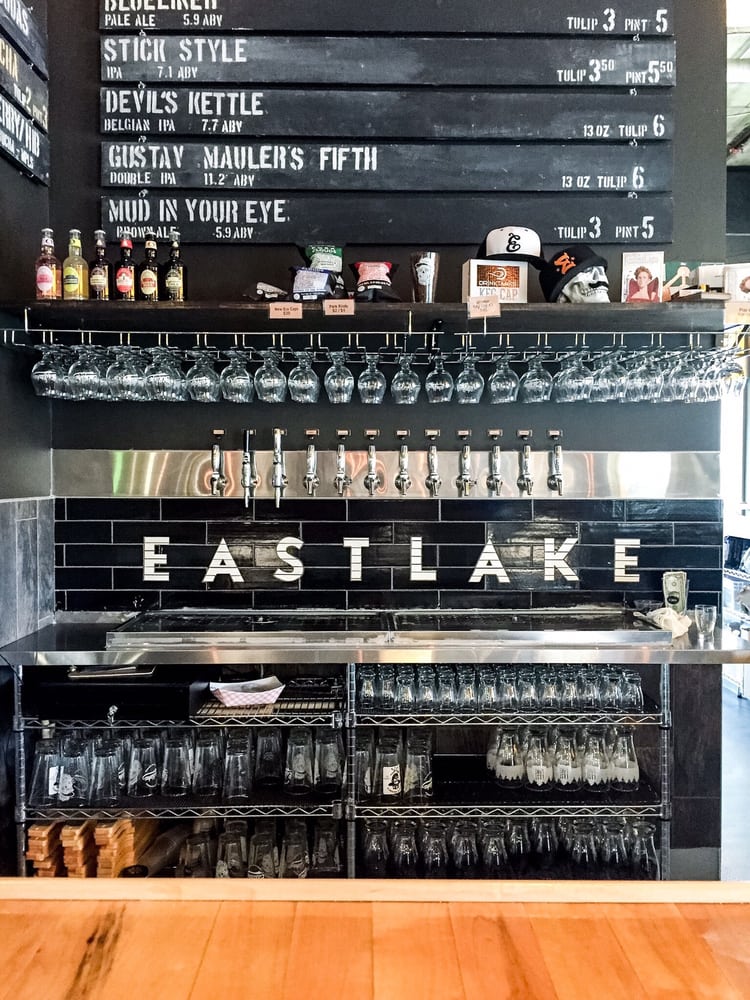 eastlake brewery pinball craft beer arcade