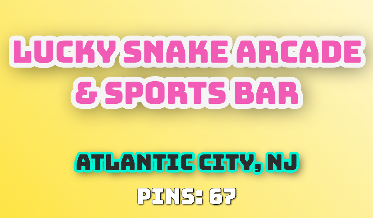 Lucky Snake Arcade & Sports Bar Where to Play Pinball Near Me