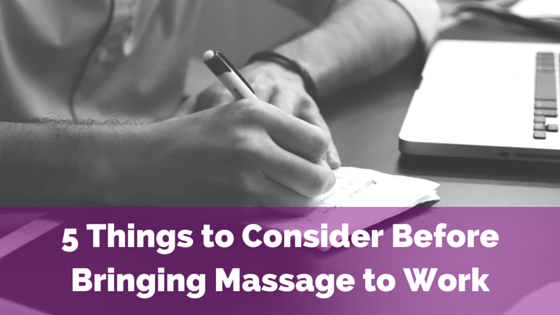 seated massage for the office