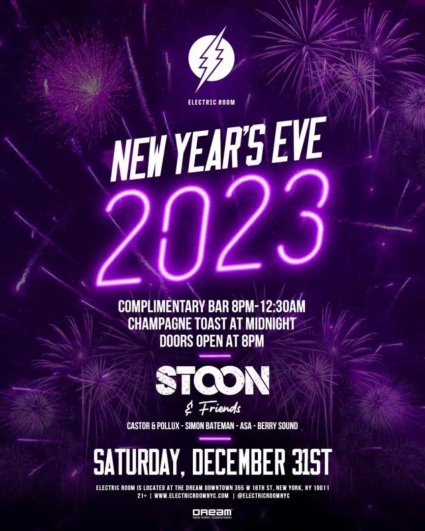Electric Room NYC at the Dream Downtown New Years Eve 2023
