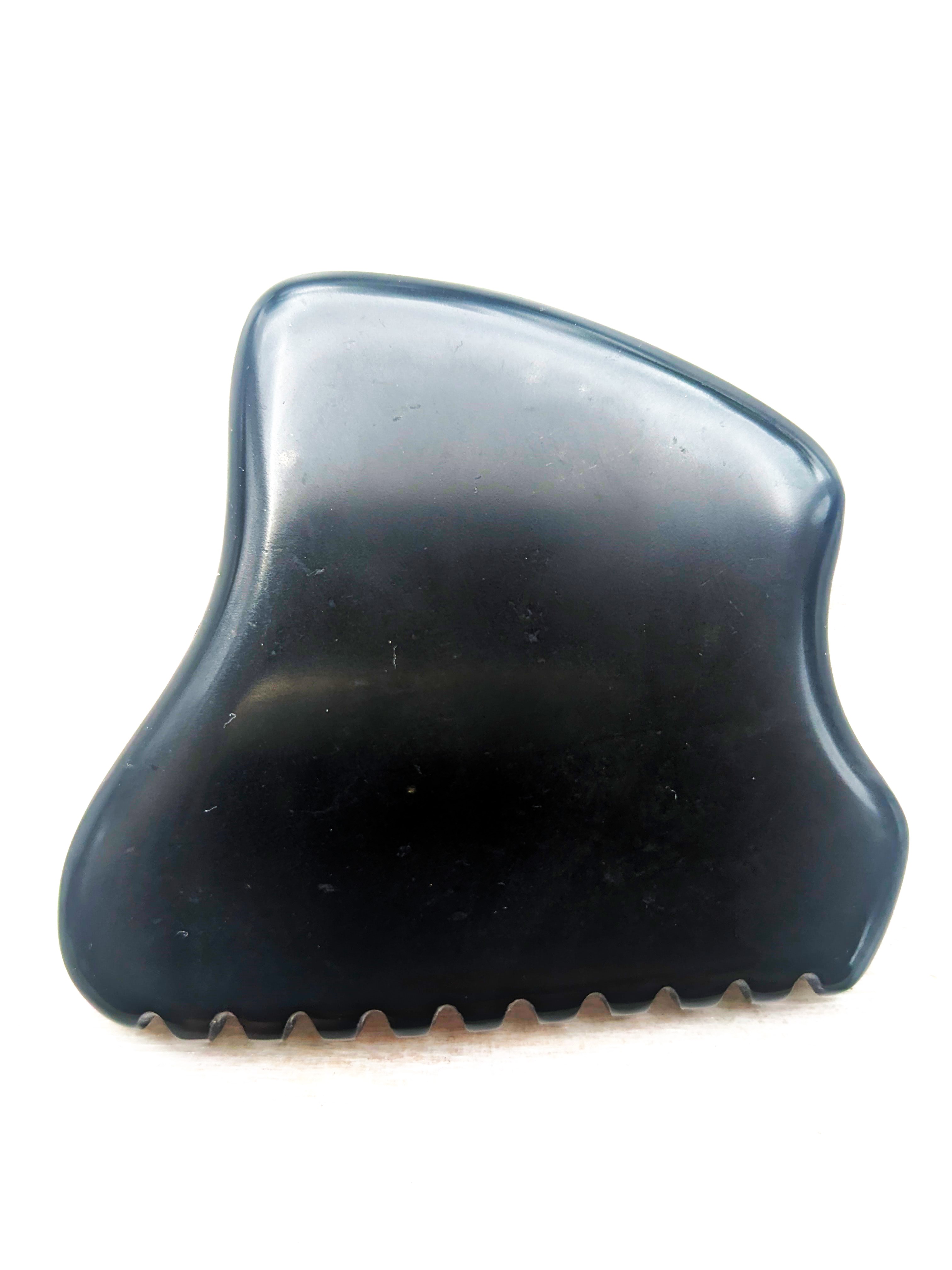 Gua Sha Massage Tool Black Obsidian Renata's Organic Skincare