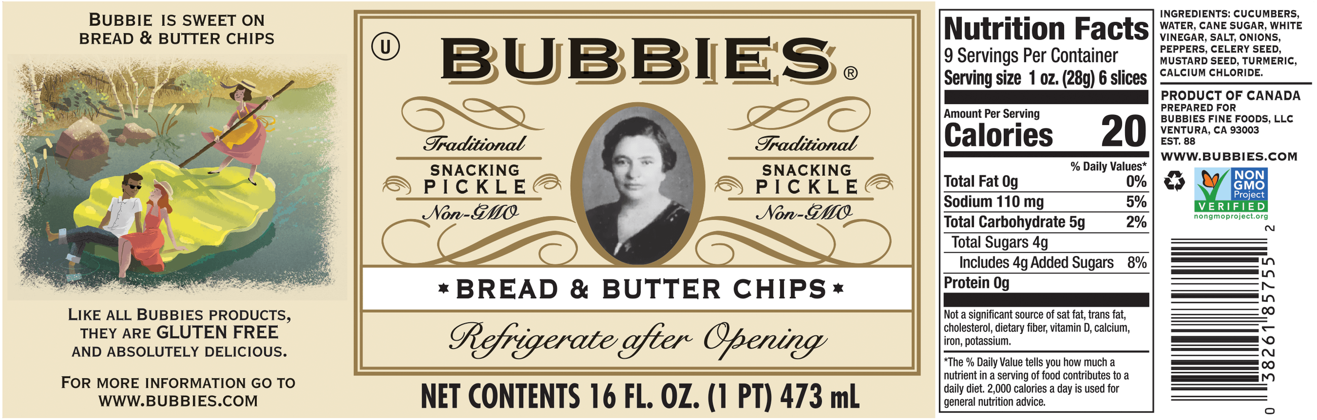 BUBBIES BREAD & BUTTER CHIPS