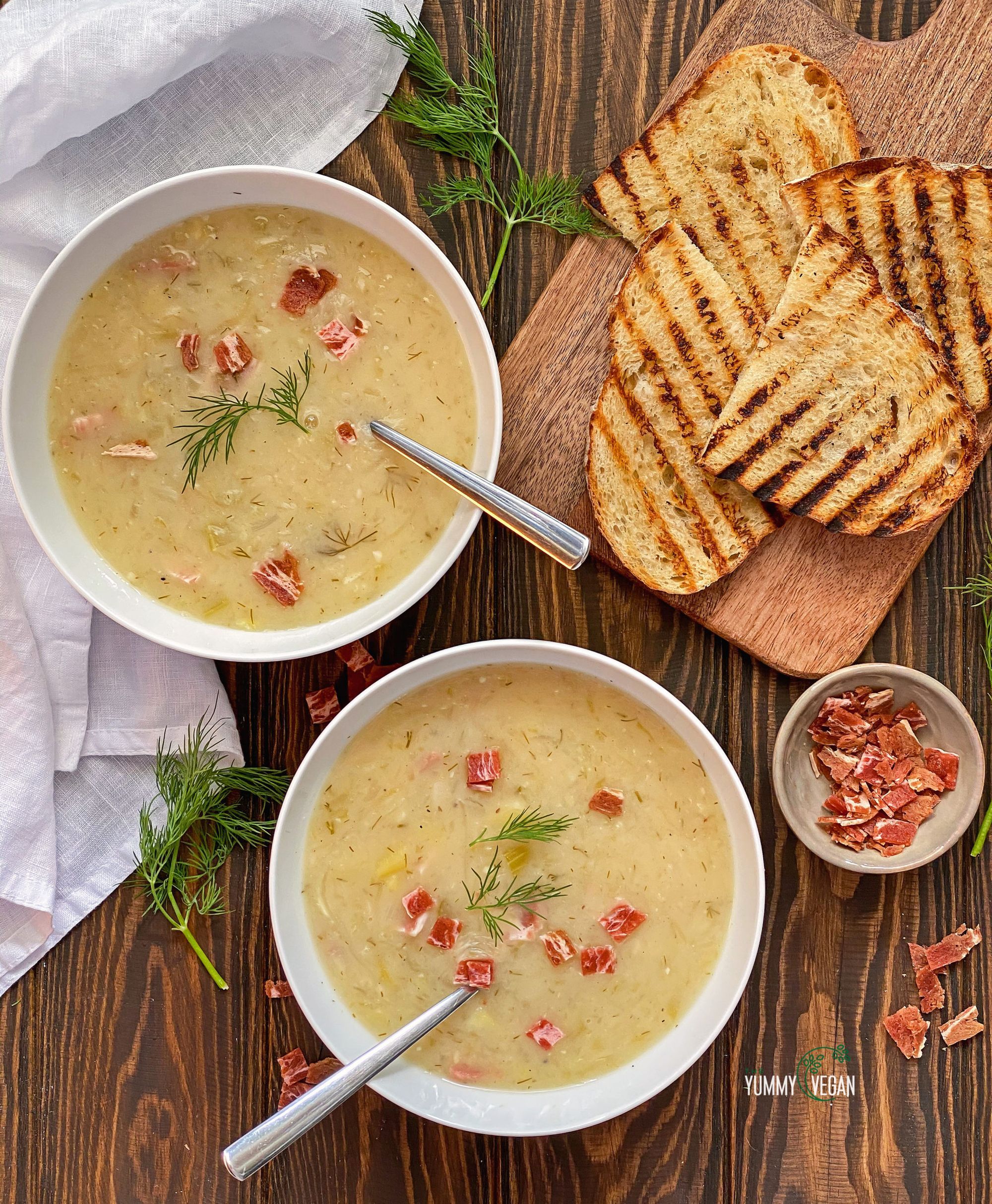 The Yummy Vegan Sauerkraut Soup Bubbies