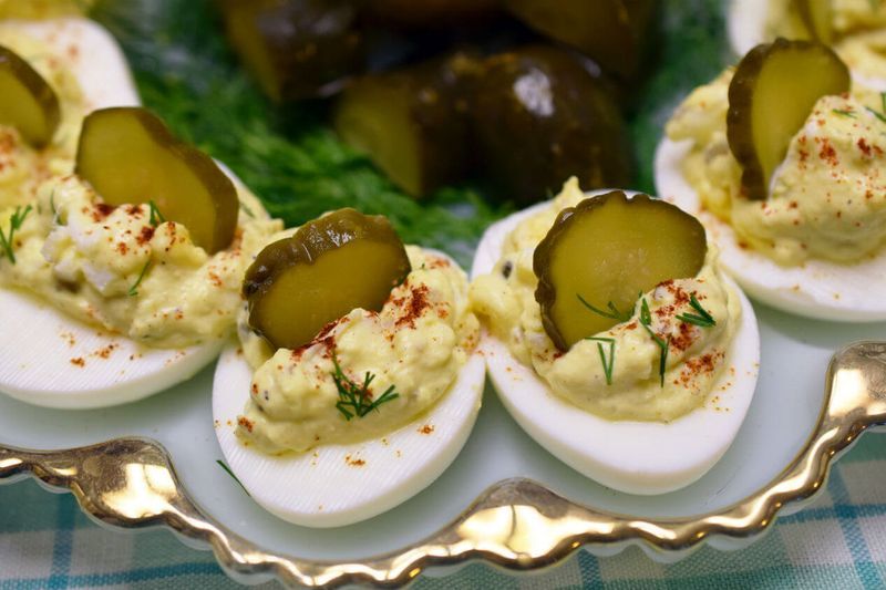 Pickled Deviled Eggs Bubbies