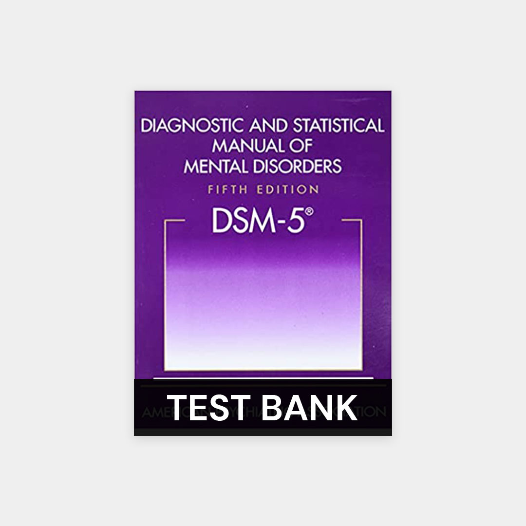 DSM5 Diagnostic and Statistical Manual of Mental Disorders 5th Edition