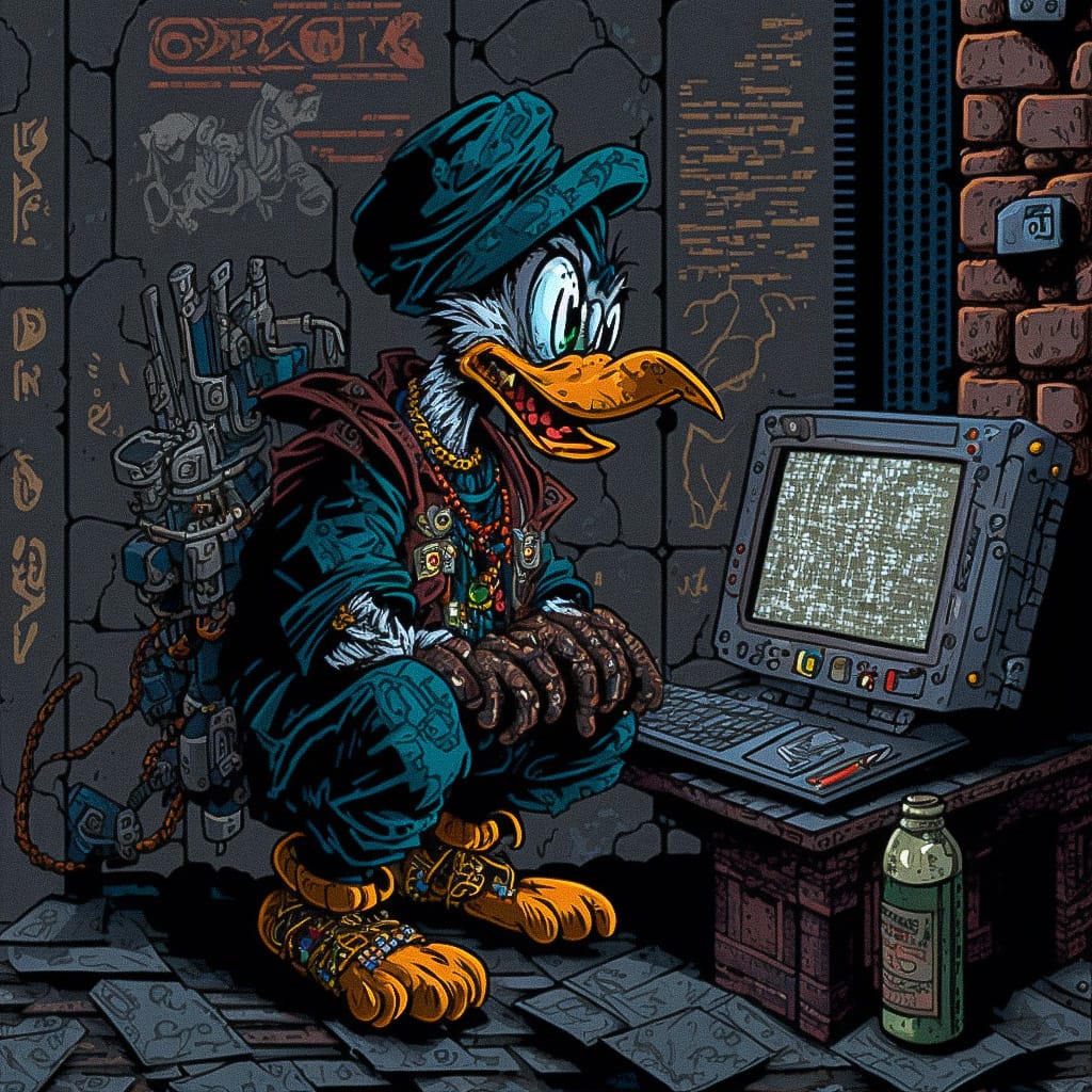 Don Rosa Midjourney style | Andrei Kovalev's Midlibrary 2.0