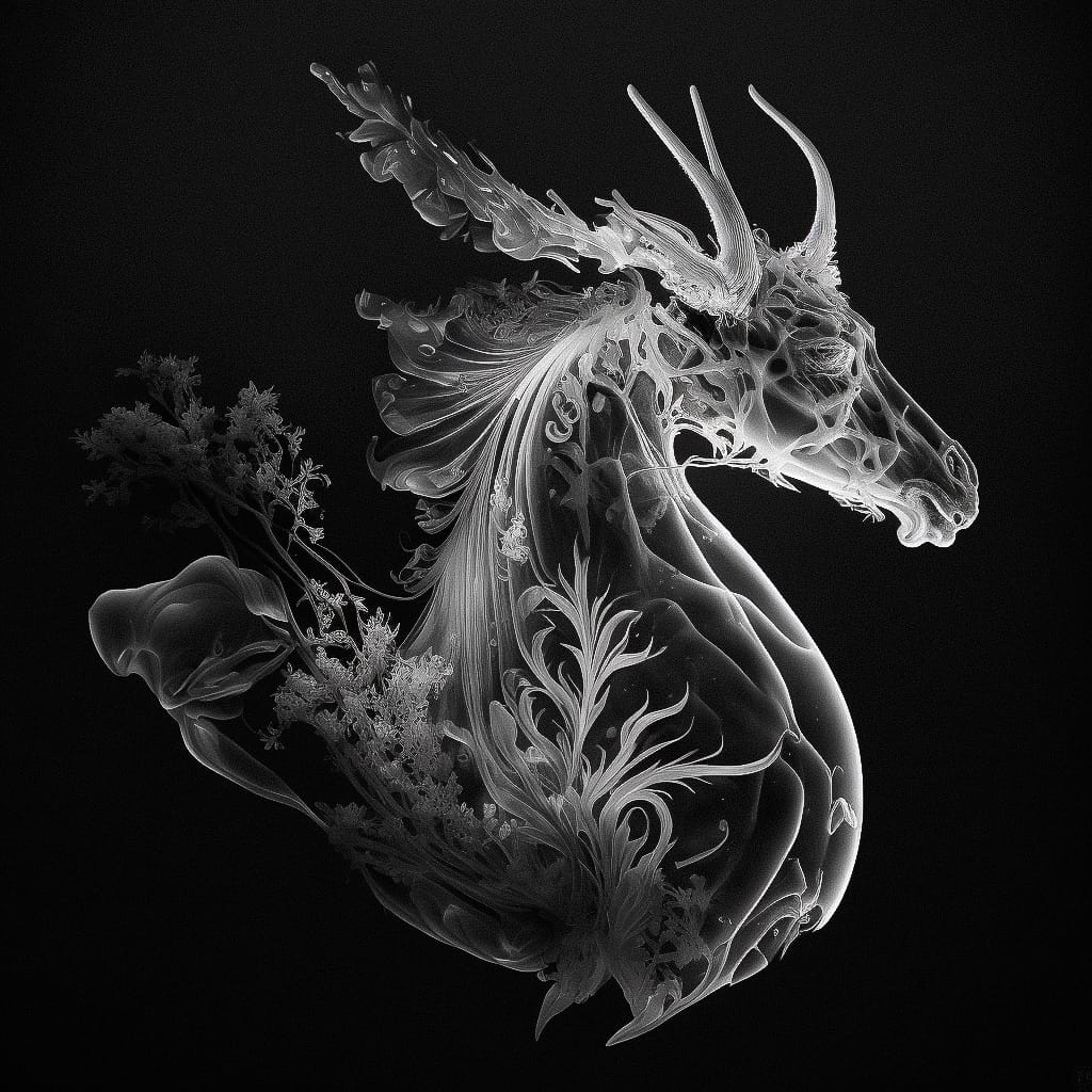 Photogram Midjourney style | Andrei Kovalev's Midlibrary 2.0