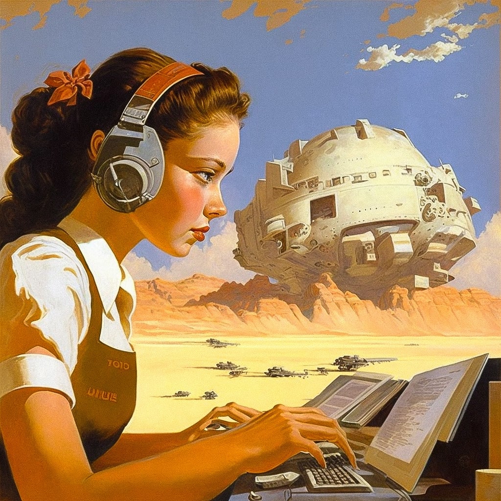 Chesley Bonestell Midjourney style Andrei Kovalev's Midlibrary 2.0