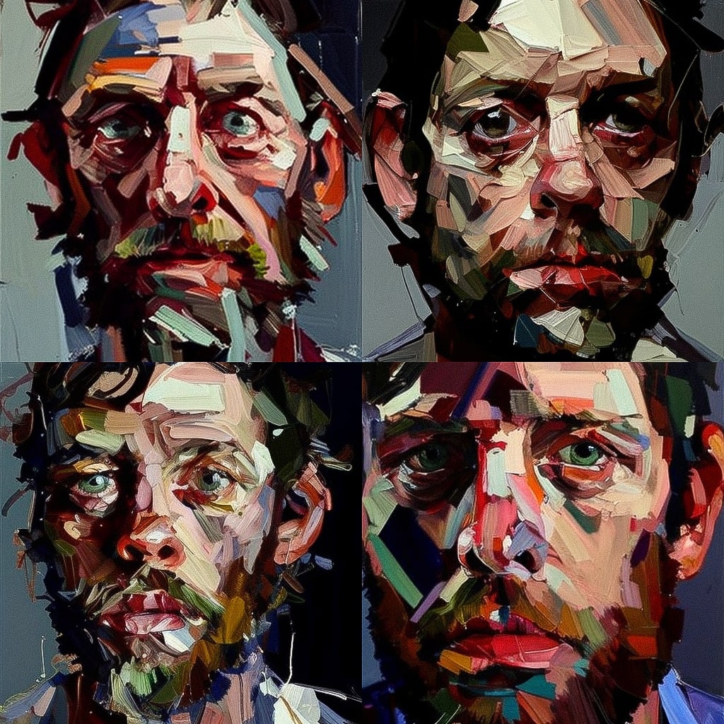 Ben Quilty Midjourney style | Andrei Kovalev's Midlibrary 2.0