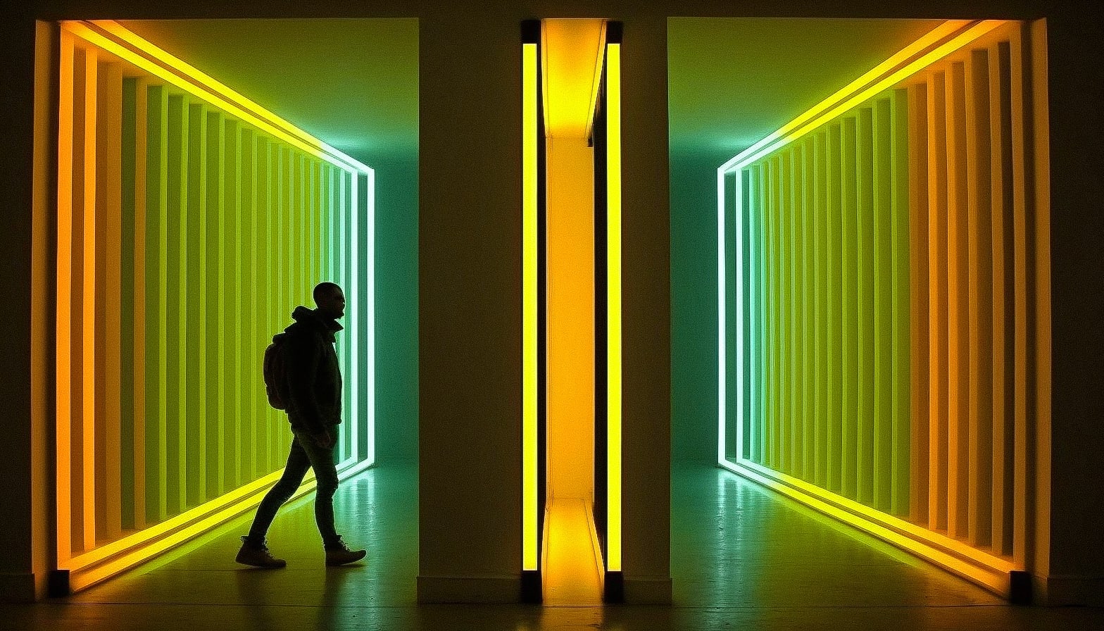 Dan Flavin Midjourney AI Style Tested! | Midlibrary 2.0 Benchmarks Lab