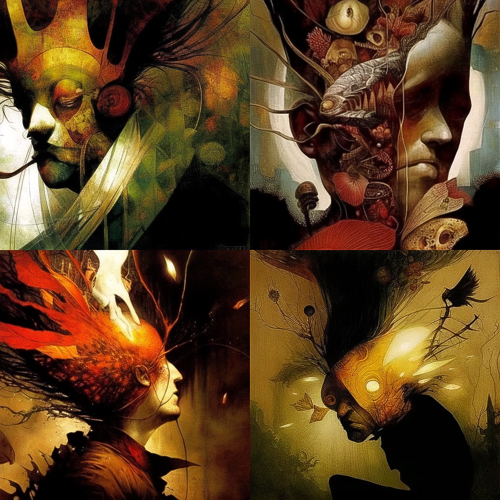 Dave McKean Midjourney style Andrei Kovalev's Midlibrary 2.0