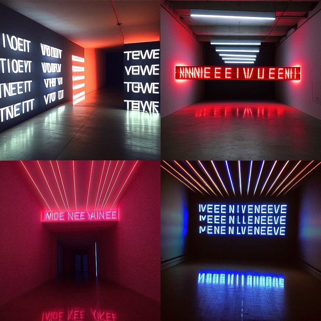 Jenny Holzer Midjourney style | Andrei Kovalev's Midlibrary 2.0