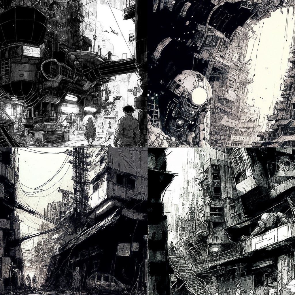 Tsutomu Nihei Midjourney Style Andrei Kovalev s Midlibrary 2 0