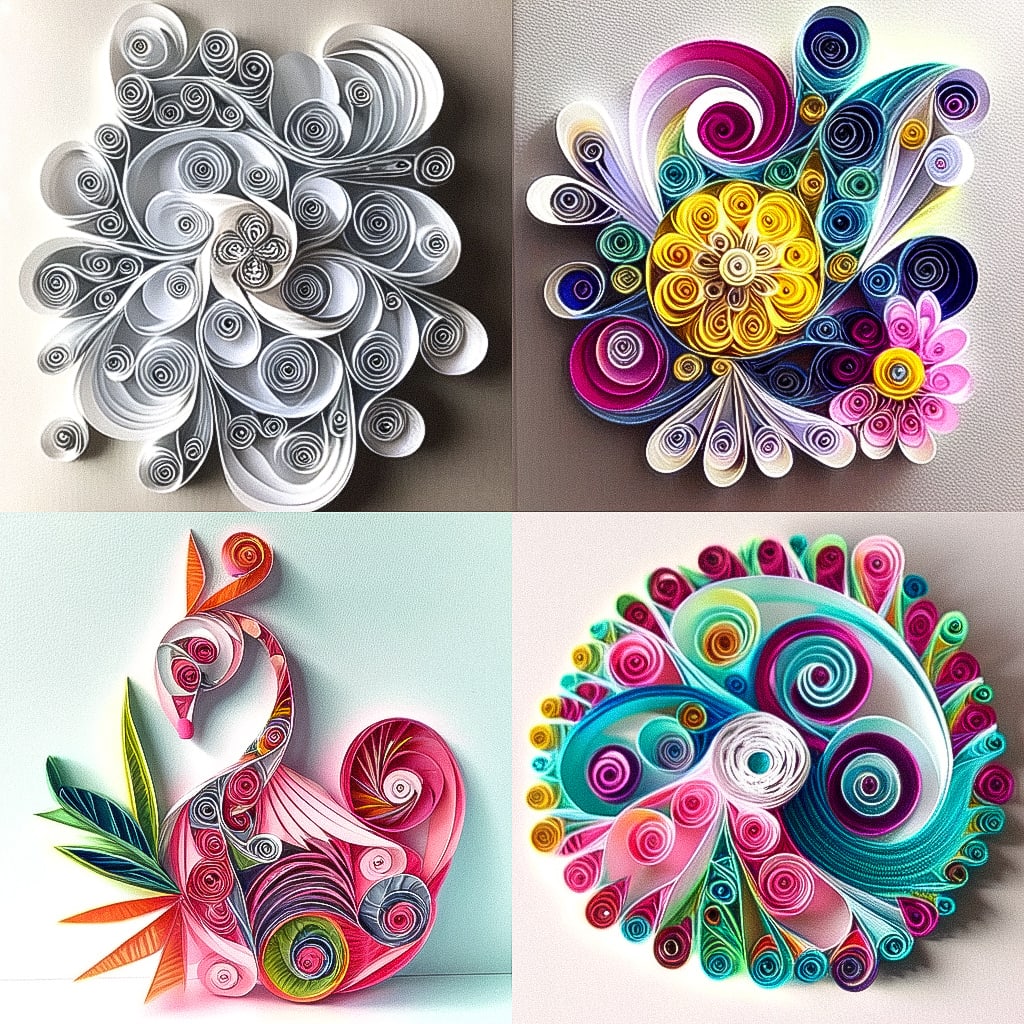 Paper quilling Midjourney style Andrei Kovalev's Midlibrary 2.0