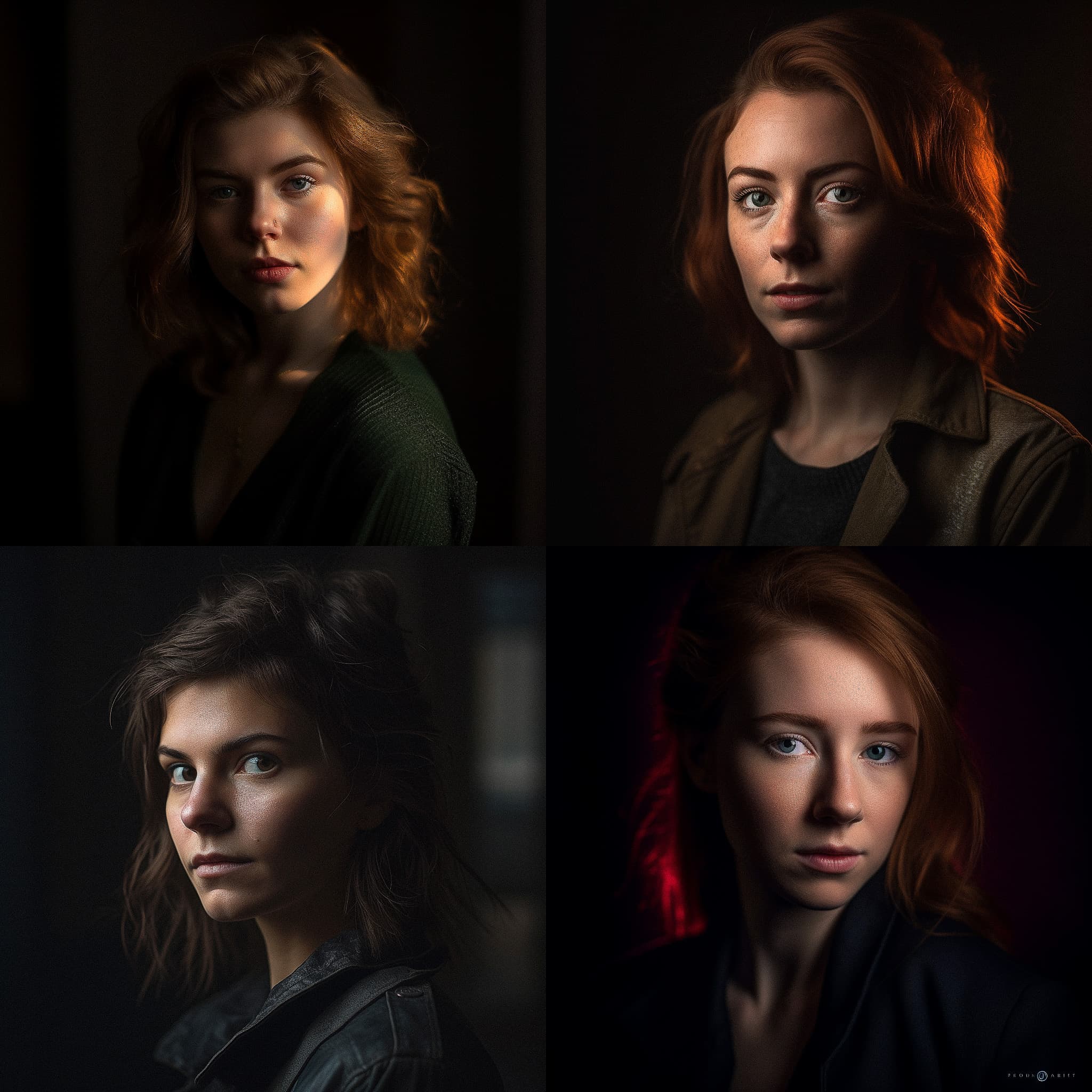 Portrait Shot With Contrasty Lighting Midjourney Style Andrei Kovalev 
