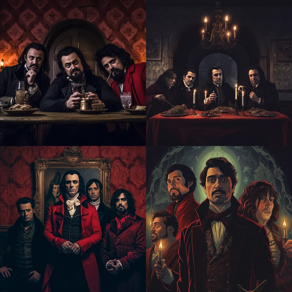 Francis Newton Souza Midjourney style | Andrei Kovalev's Midlibrary 2.0