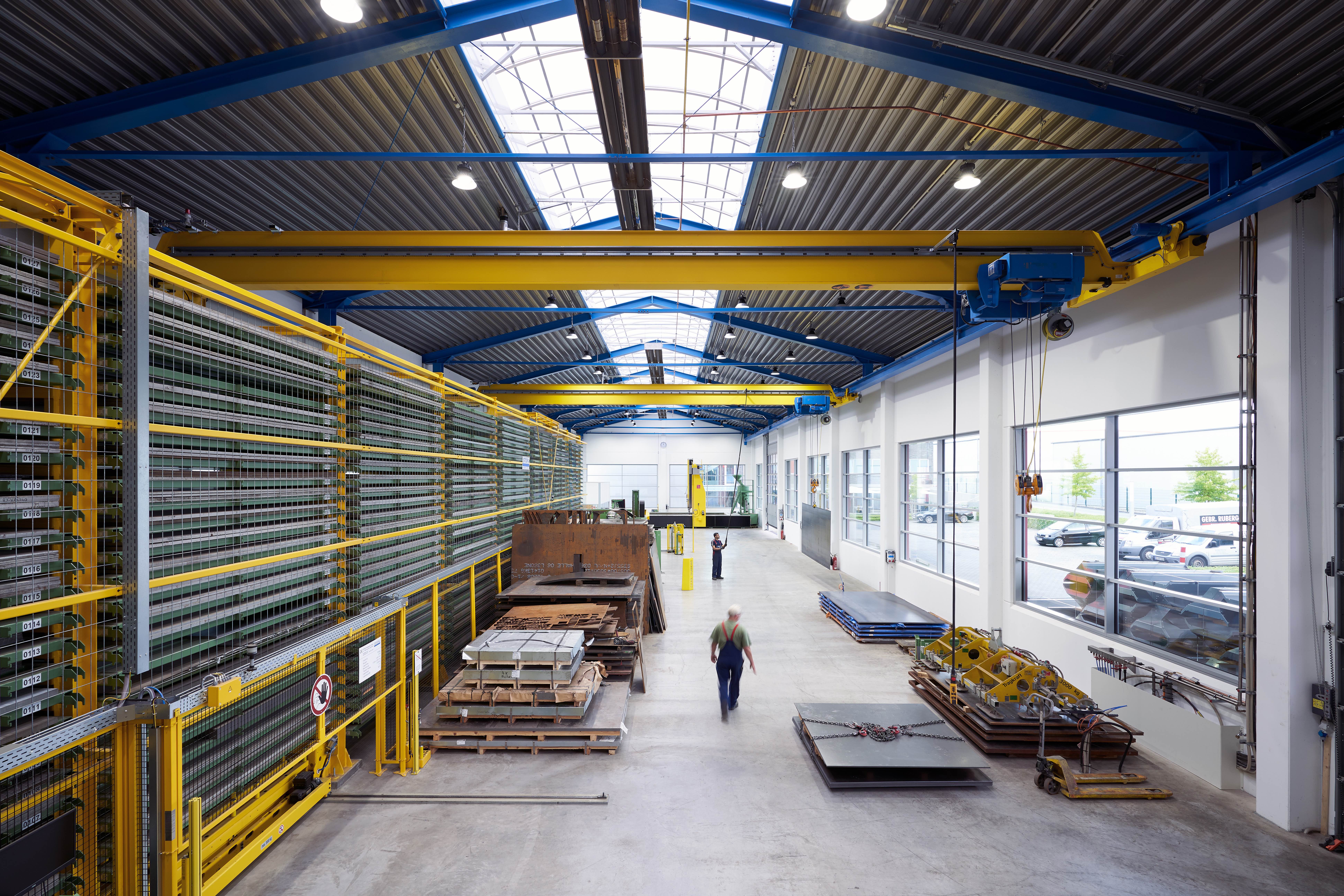 Die Werkshalle bei Ruberg