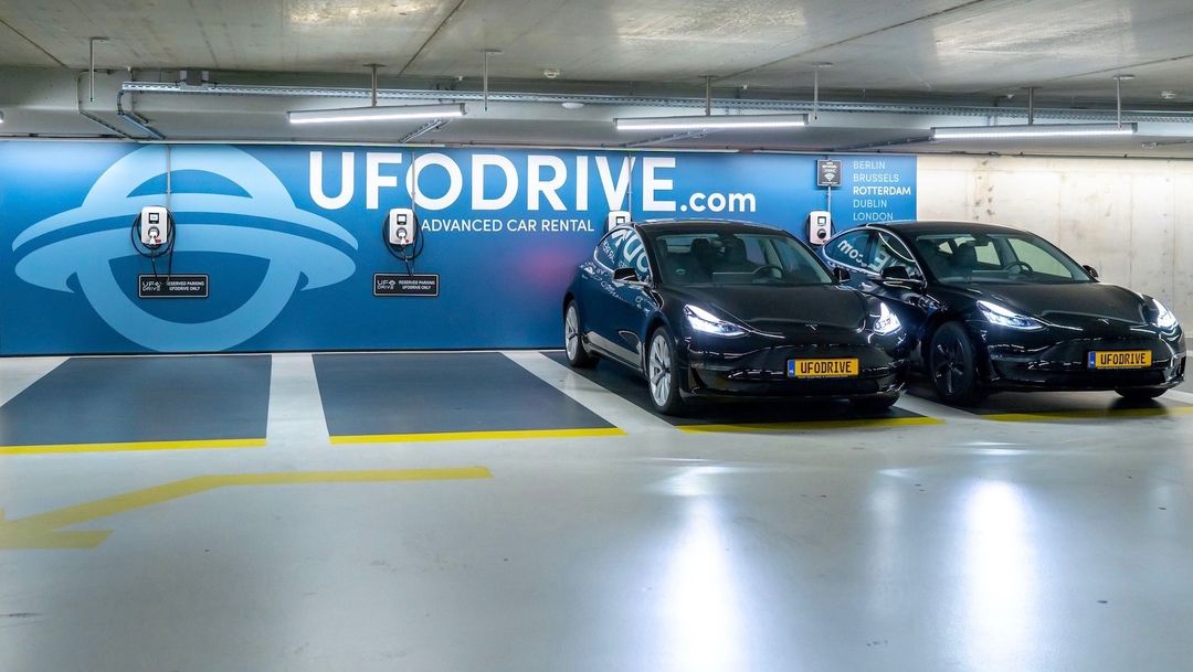 Electric Car Rental Rotterdam City Center UFODRIVE Tesla