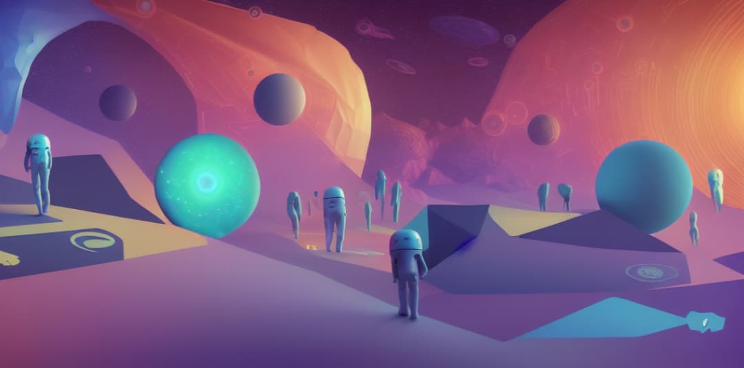 AI generated Dream of an Open Source Universe - By Stability AI