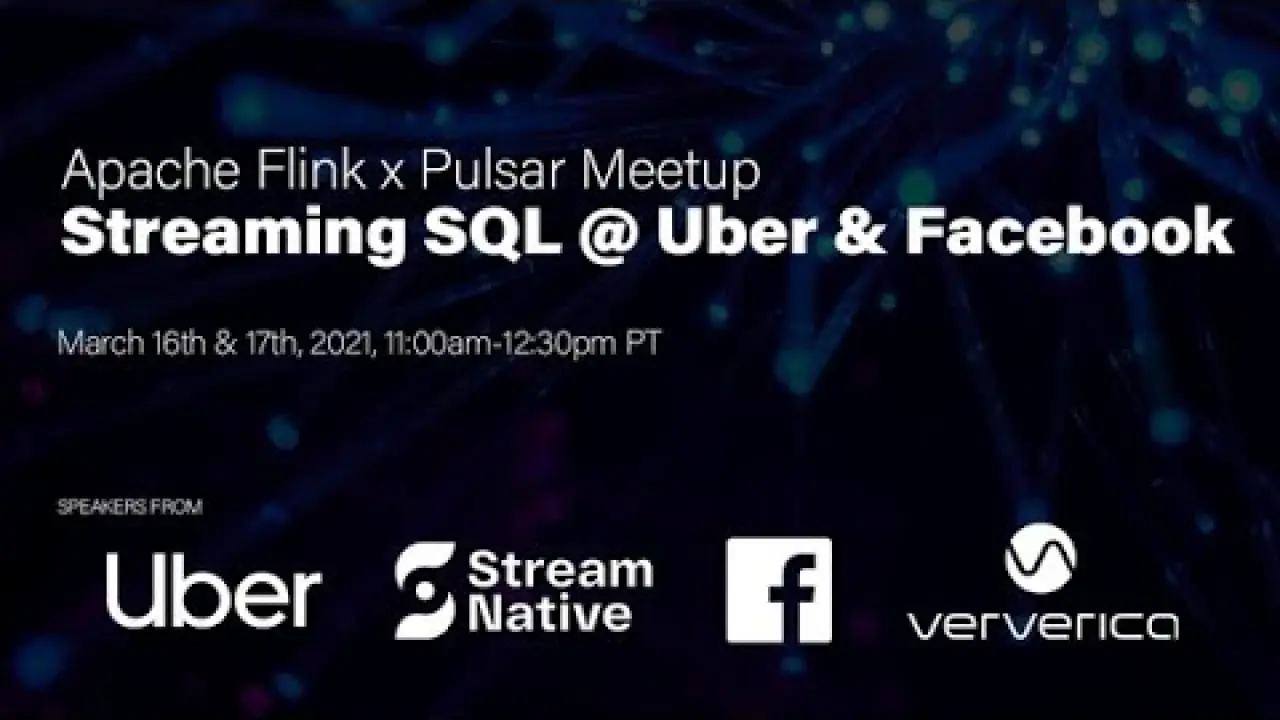 thumbnail with logo uber streamnative facebook and ververica