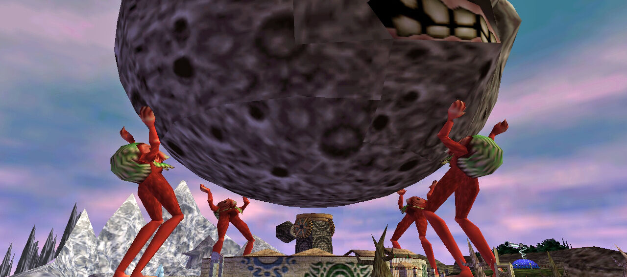 The Inverted World and Saint Christopher in The Legend of Zelda Majora