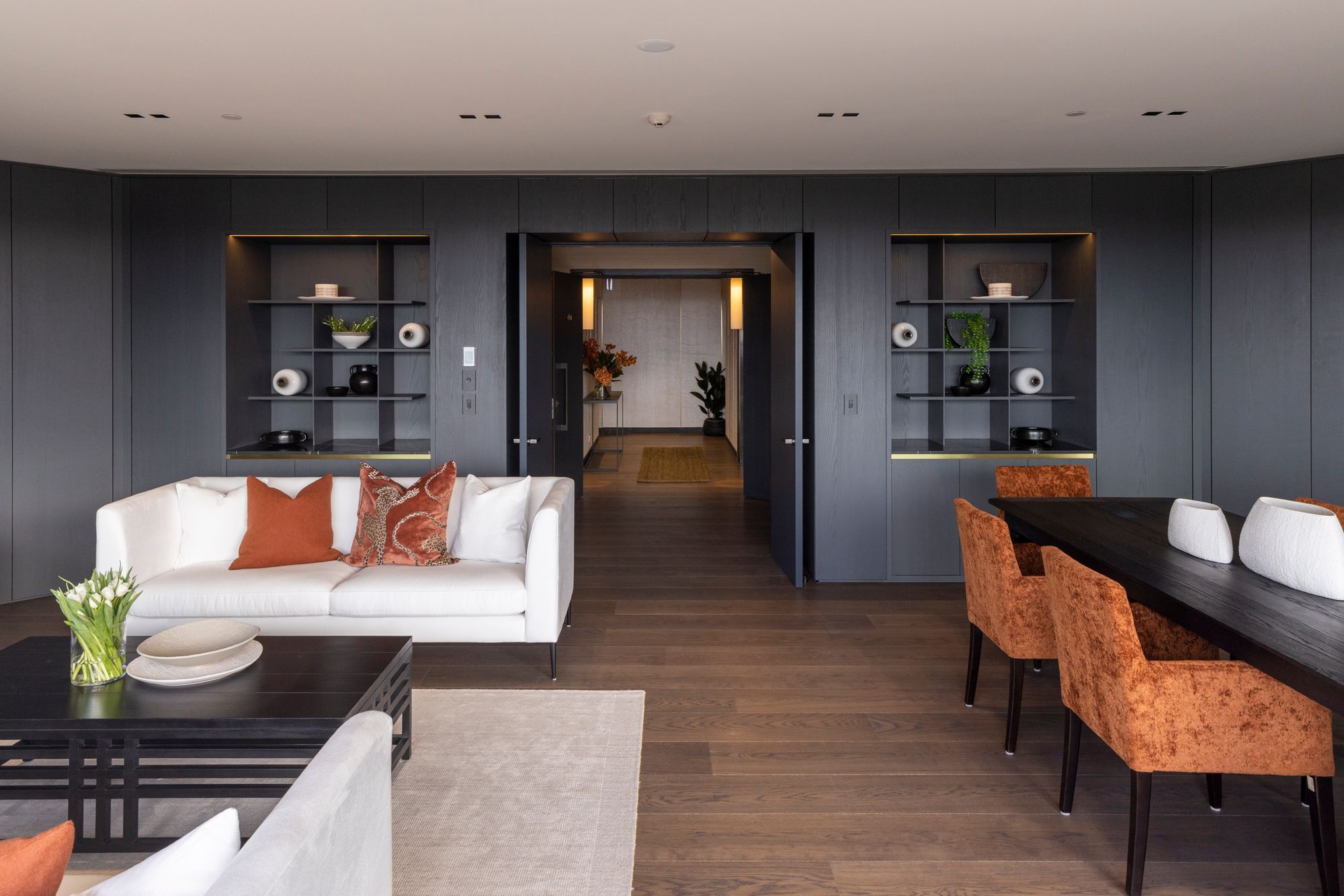 46 Stunning Luxury Penthouse Designs with Sky-High Style - Sleek Modern Apartment Penthouse With Smart Home Automation