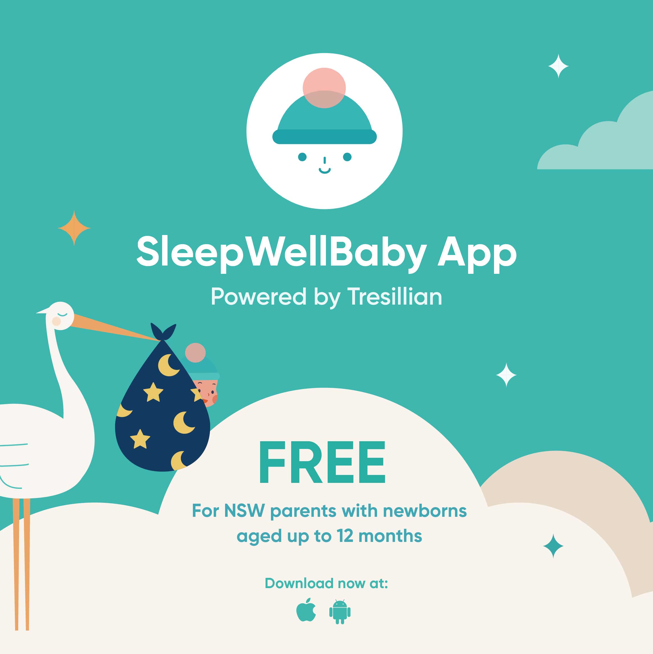SleepWellBaby App Powered by Tresillian