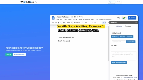 Ai Google Docs Assistant Wraithdocs
