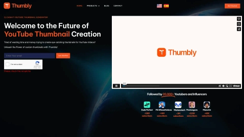 ai thumbnail maker - create professional thumbnails... AI Youtube Thumbnail Generator - Thumbly