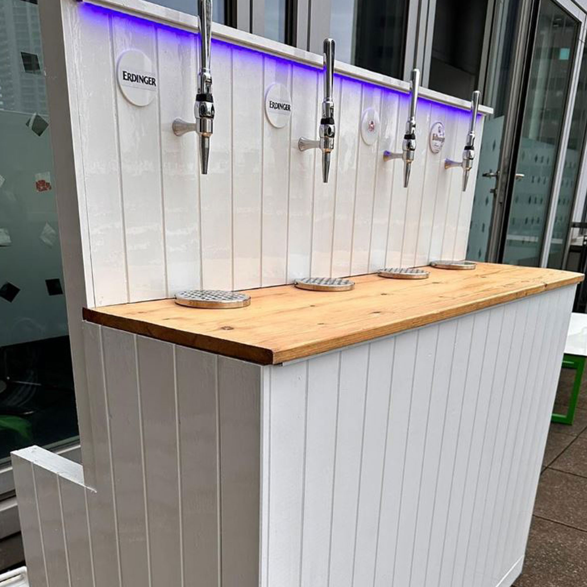 Gloss White Wood Rent A Keg