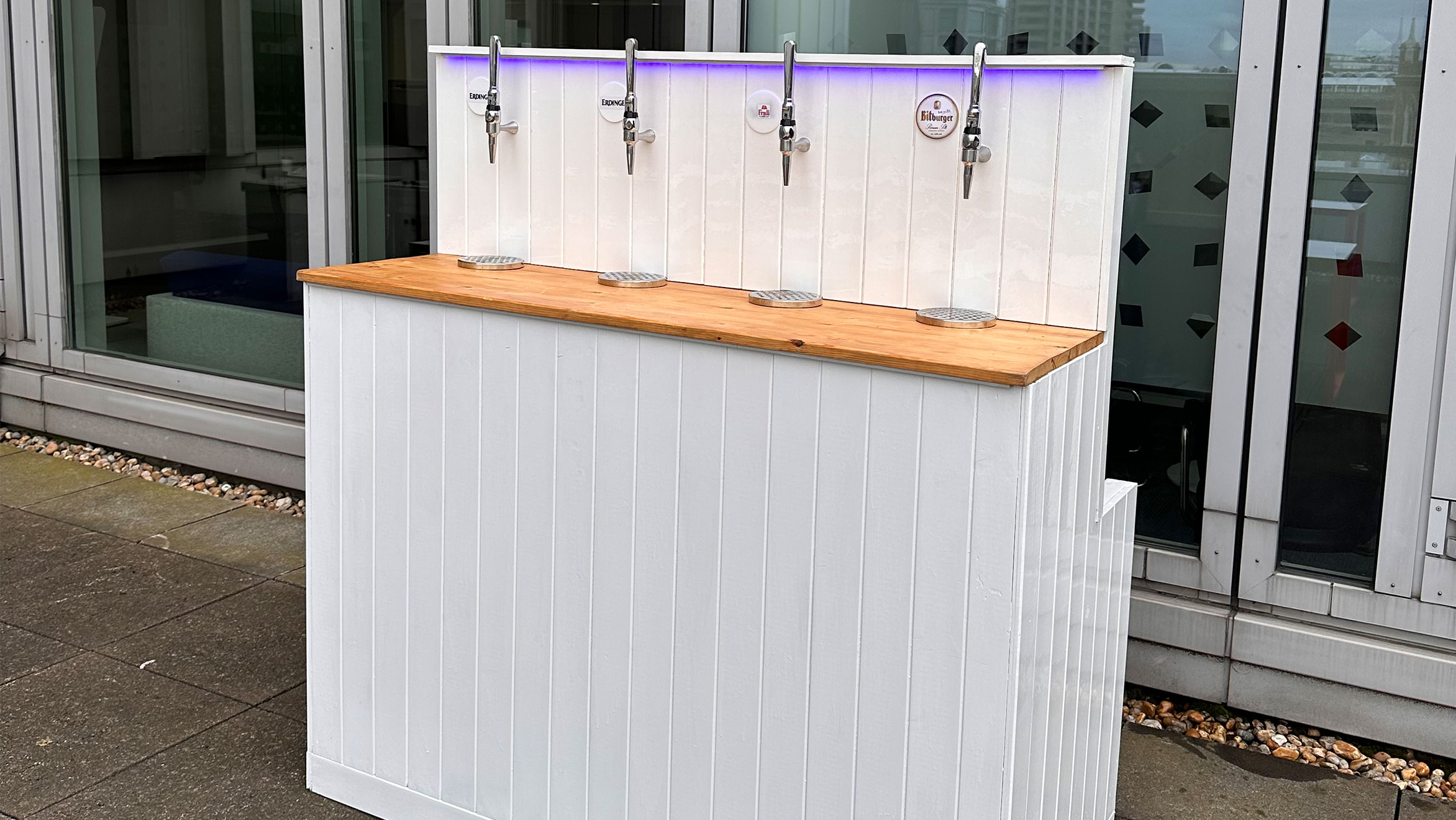 Self Serve Bar on Roof Top Rent A Keg