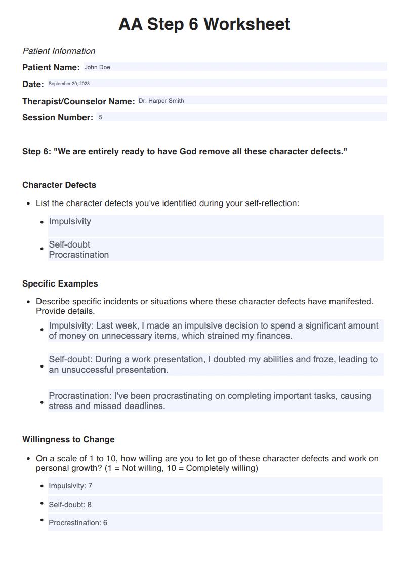 AA Step 6 Worksheets & Example | Free PDF Download aa-step-6-worksheets-example-free-pdf-download